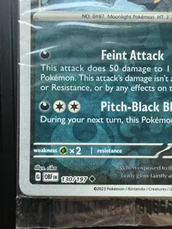 Pokemon Obsidian Flames Umbreon 130/197 GameStop Stamped Promo Sealed - Image 5
