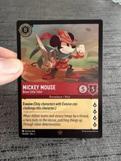 Carte Lorcana Disney TCG Mickey Mouse Brave Little Tailor 115/204 FOIL Legendary - Image 5