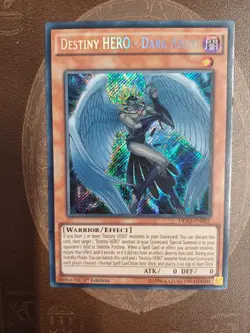 Destiny HERO - Dark Angel DESO-EN005 Secret Rare NM 1st Edition Yugioh TCG - Image 4