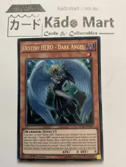 Destiny HERO - Dark Angel DESO-EN005 Secret Rare 1st Edition YuGiOh TCG Card - Image 1