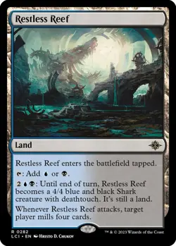 Restless Reef 0282 MTG The Lost Caverns of Ixalan Rare NP - Image 1
