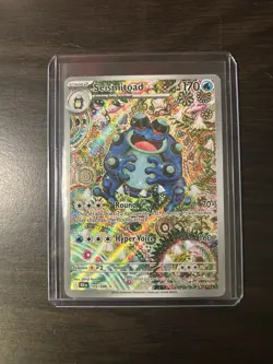 Pokemon TCG SV Black Bolt English Seismitoad #105/086 Illustration Rare NM - Image 1
