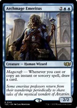 MTG Archmage Emeritus NON-FOIL NM 145 Commander: Tarkir: Dragonstorm - Image 1