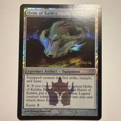 Helm of Kaldra Prerelease Cards Foil Fifth Dawn Pre-release - Image 1
