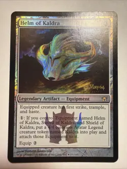 Helm of Kaldra Prerelease Cards Foil Fifth Dawn Pre-release - Image 2