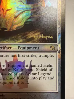 Helm of Kaldra Prerelease Cards Foil Fifth Dawn Pre-release - Image 3