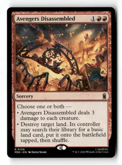 Avengers Disassembled 124 Rare MTG MSH NM - Image 2