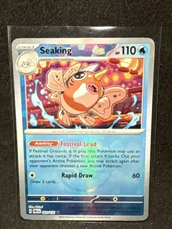 Pokemon TCG S&V Prismatic Evolutions Seaking 021/131 Master Ball Pattern NM - Image 1