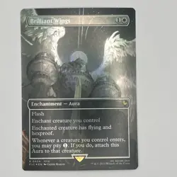 Brilliant Wings (Borderless) #454 Final Fantasy Magic the Gathering MTG FIC - Image 1