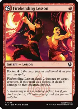 Firebending Lesson C Avatar: The Last Airbender 138 NM - Image 1