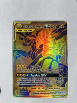 Pokemon Pikachu & Zekrom GX TCG Sun & Moon SM248 Holo Promo - Image 1