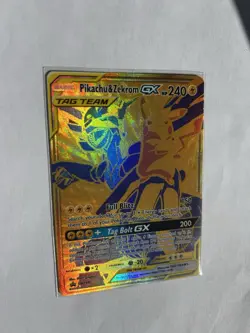 Pokemon Pikachu & Zekrom GX TCG Sun & Moon SM248 Holo Promo - Image 2