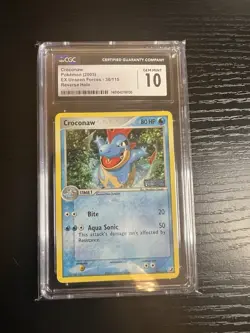Pokemon Croconaw EX Unseen Forces 38/115 CGC 10 GEM MINT Reverse Holo Stamped - Image 1