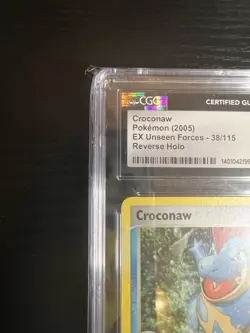 Pokemon Croconaw EX Unseen Forces 38/115 CGC 10 GEM MINT Reverse Holo Stamped - Image 2