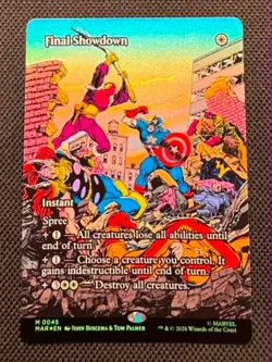 🌈 FOIL - Final Showdown (Borderless) Marvel Universe Eternal-Legal - NM/M - Image 1
