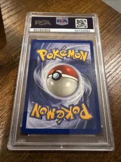 1999 POKEMON FOSSIL 1ST EDITION #33 GASTLY PSA 8 - Image 2
