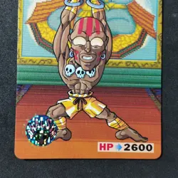 Street Fighter 2 KO #33 Dhalsim "Balrog" Card Bandai Jap 1992 Capcom - Image 3