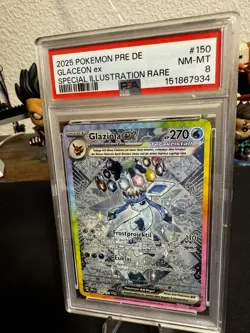 PSA 8 Pokemon Karte EX 150/131 Glaziola-ex Prismatische Entwicklungen Deutsch - Image 1