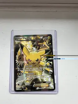 ⭐ Pikachu XY124 2016 HOLO EX Black Star Promo Red & Blue Collection Card Pokemon - Image 1