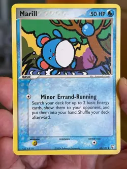 POKEMON MARILL 68/109 UNCOMMON ROCKET RETURNS NM CARD - Image 1