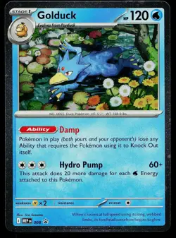 Pokemon Card ME: Mega Evolution Promo Golduck 008 Holo Promo - Image 1