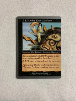 B.F.M. (Big Furry Monster) MTG Unglued BFM 2 card set - Image 2