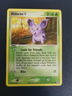 Pokemon Card Nidoran 70/112 EX FireRed & LeafGreen Common - Image 1