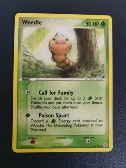 Pokemon Card Weedle 86/112 EX FireRed & LeafGreen Common - Image 1