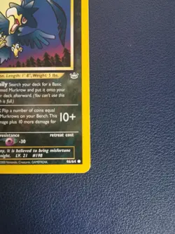 Pokemon Card Murkrow 46/64 Neo Revelation Common WOTC - Image 5
