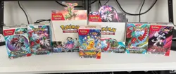 **EMPTY** LOT OF 7 - POKEMON TCG - BOOSTER BOXES - BUILD AND BATTLE**EMPTY!** - Image 1