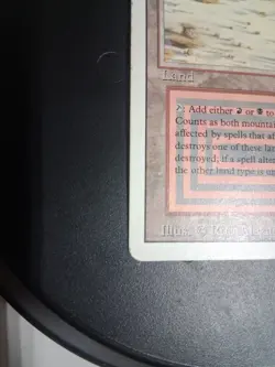 Badlands Magic Card Revised Dual Land MTG LP 100% Authentic - Image 2