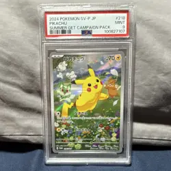 Pokemon TCG Pikachu Sv-P Promotional Cards 218/SV-P Promo Holo JPN 2024 70 HP - Image 1