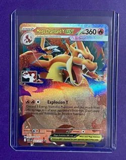 Mega Charizard Y ex - Pokemon Play Stamp Card - Stamped Series 9 - Near Mint - Image 1