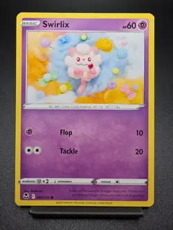 Swirlix 083/195 Regular Silver Tempest Crocheted Art Pokemon Card - Image 1