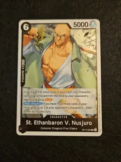One Piece CCG St. Ethanbaron V. Nusjuro Character Card 5000 Power OP13-080 - Image 1