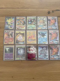Pokemon 15 Card Lot Charizard Tag Team Full Art Mewtwo PROMO Sylveon LP-NM - Image 1