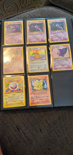 Vintage Pokemon card Binder Lot 1st Ed Foil 1999 Base/Jungle/fossil - Image 1