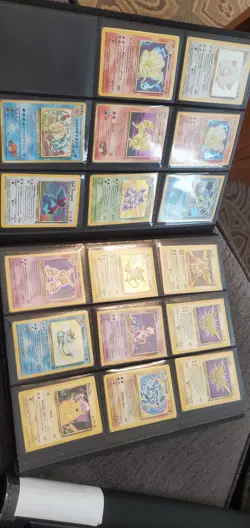 Vintage Pokemon card Binder Lot 1st Ed Foil 1999 Base/Jungle/fossil - Image 4