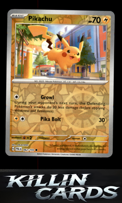 Reverse Holofoil Pikachu 062/193 Pokemon Common SV02: Paldea Evolved Card NM - Image 1