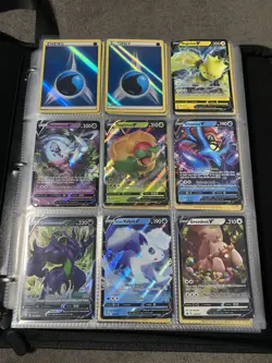 Pokemon Card Collection With PU Leather Zip Binder Over 400 Cards Over 40 Pages - Image 2