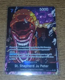St. Shepherd Ju Peter (Alternate Art) OP13-084 Carrying On His Will Foil - Image 1