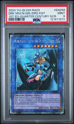 PSA 9 Dark Magician Girl the Dragon Knight [QCSRare] RA03-EN258 - Image 1