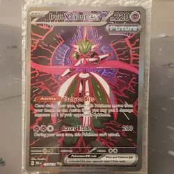 Pokemon Card Iron Valiant ex 157/131 Prismatic Evolutions SIR Near Mint - Image 3