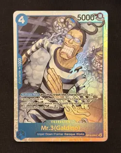 Bandai One Piece Card Game Mr.3 (Galdino) OP06-056 SR - Image 1