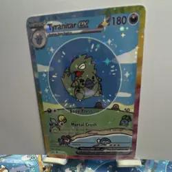Pokemon TCG Tyranitar EX 180 HP Holo EX Pokemon Card English - Image 1