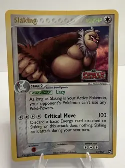 2007 Pokemon EX Power Keepers Stamped Reverse Holo Card Slaking 13/108 MP - Image 1