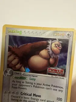 2007 Pokemon EX Power Keepers Stamped Reverse Holo Card Slaking 13/108 MP - Image 3