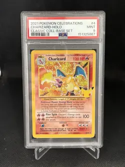 Pokemon TCG Charizard Holo Rare Card Celebrations Classic Collection 4/102 PSA 9 - Image 1