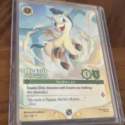 Disney Lorcana Challenge Promo Pegasus - Gift For Hercules 1/C2 Foil - Image 1