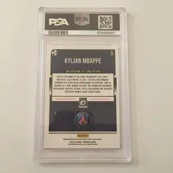 2018 Panini Donruss Optic Kylian Mbappe #53 PSA 10 Gem Mint PSG Soccer Card - Image 2